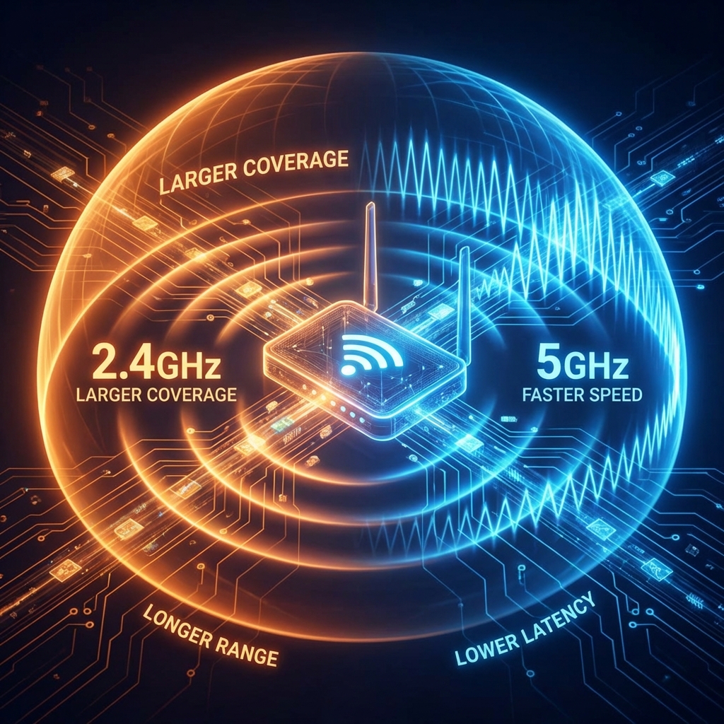 Diferencia 2.4 vs 5GHz